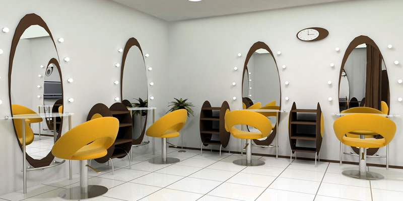interior of a hairdressing salon